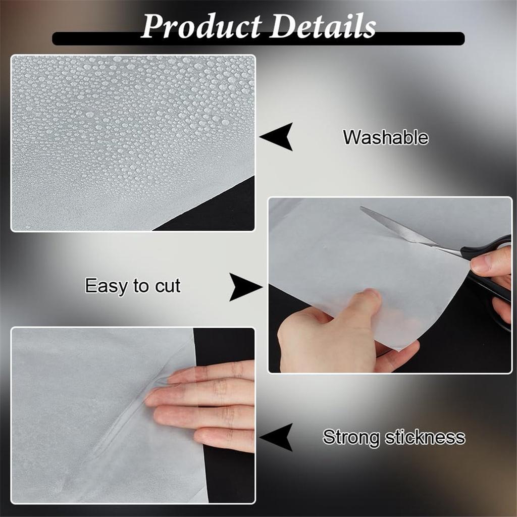 2025+ 36 PCS Iron on Double Sided Adhesive Sheets 9.8x11 Inch Hot Melt Adhesive Film Patch Magic Fabric Repair Iron-on Patch