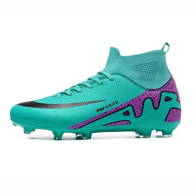 New Men FG/TF Soccer Shoes Cleats Studded Society Match Football Field Boots Original Comfortable Ultralight Kids Football Shoes