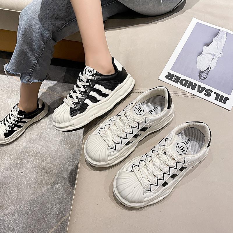 Растворяющиеся туфли-ракушки Летняя обувь Женская платформа Сетка Спортивные Маленькие — фото 5