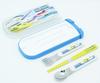 OSK Cutlery Shinkansen with and Made in Sliding Dishwasher Easy to for Children and Elementary School Set, Design, Pull-Lid Trio, Chopsticks, Spoon,