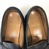 REGAL Pebble Leather Tassel Loafers 24.0 Black Vibram Sole(USED)