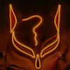 LED Golden Fox Mask Masquerade Party Halloween Birthday Christmas Dance Festival Cosplay Fox Mask LED Steampunk Style Kabuki Mas