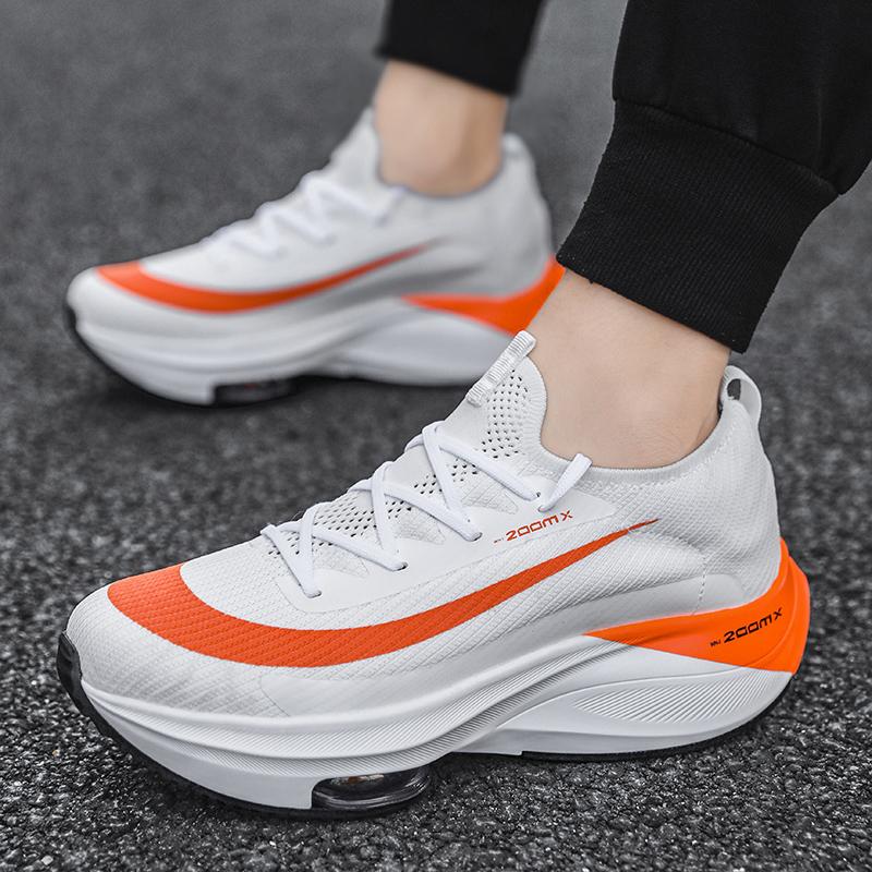 Herren Unisex Mode Sneaker Atmungsaktiv Bequem Runde Zehenpartie Laufschuhe Damen Trainer Dämpfung Paar Schnürschuhe Tennisschuhe