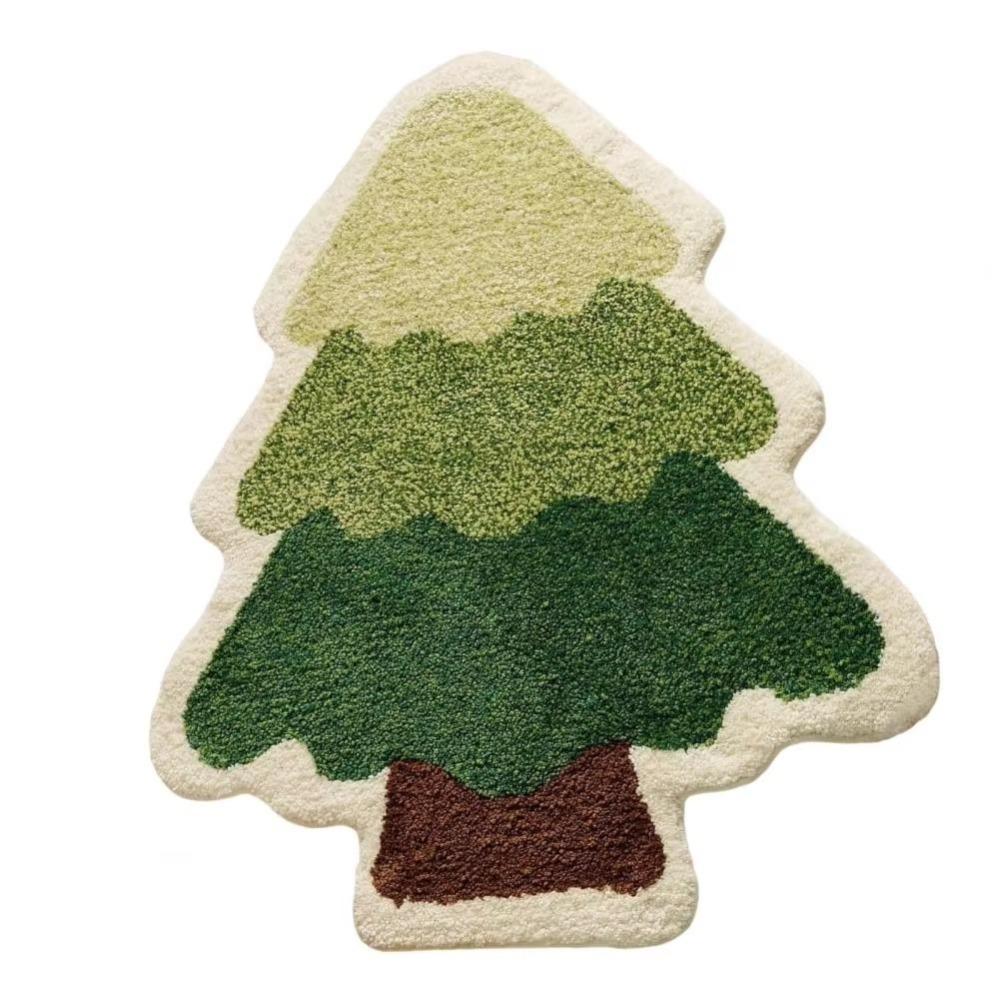 Small Bedroom Rug Anti-Slip Backing Bed Side Carpets Trendy Christmas Carpet Home Decor