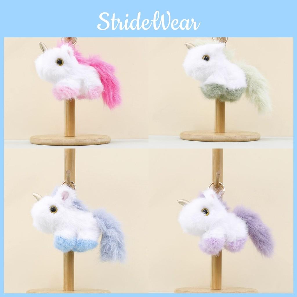 Unicorn Keychain Plush Soft Stuffed Toy Backpack Charm With Pp Cotton Girls For