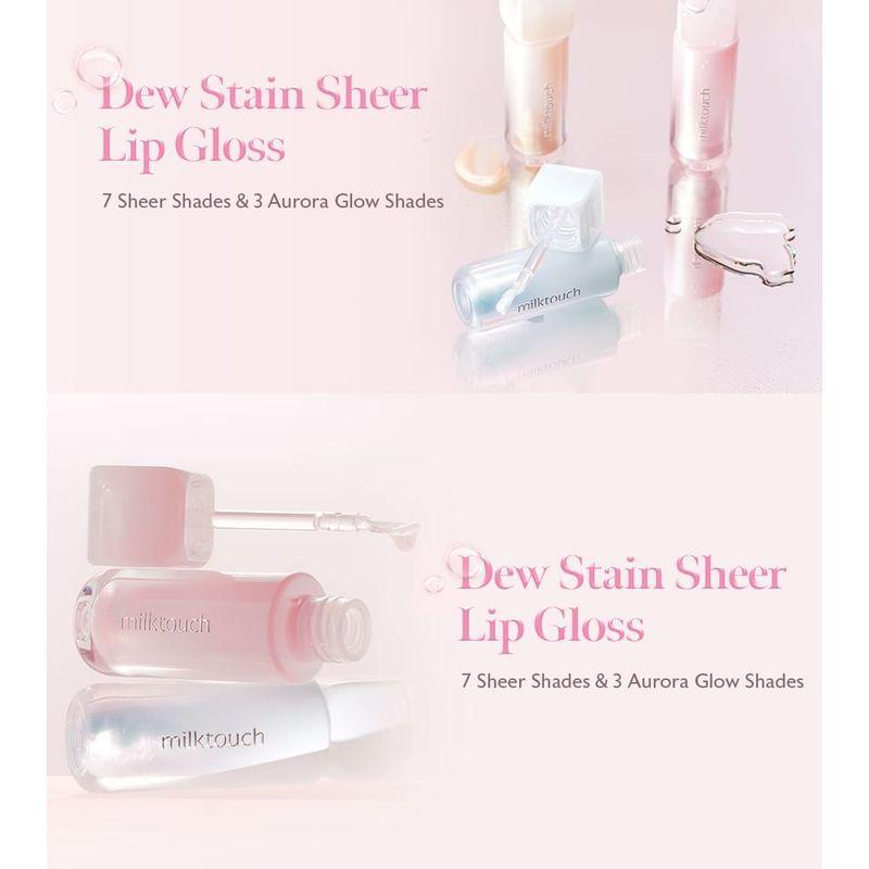 Milk Touch - Dew Stain Sheer Lip Gloss - 10 Colors