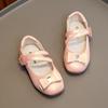 Square-toe Girls' Leather Shoes 2025 New Style Small High-heeled Princess Medium To Large Size Children's Single Shoes