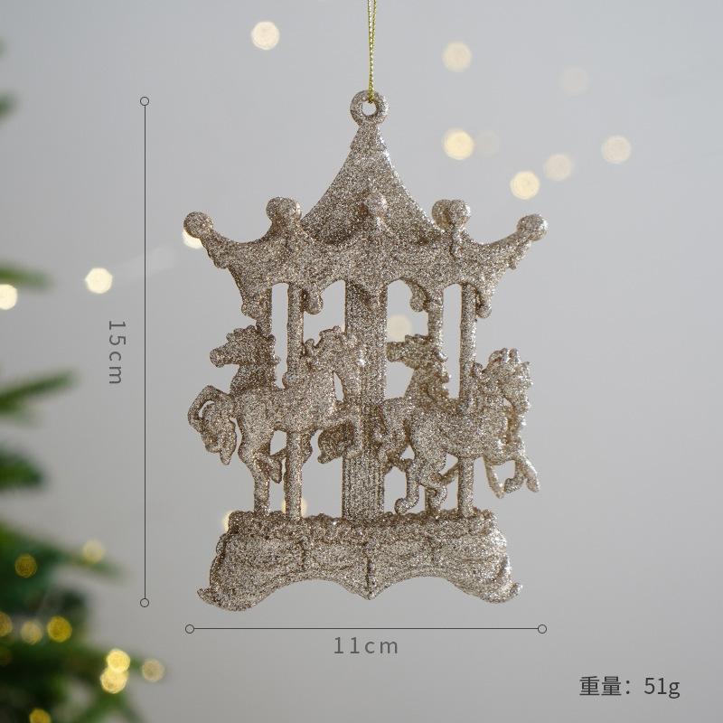 Christmas tree pendants, pendants, Christmas decorations in a festive atmosphere