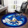 1pc Sonic the Hedgehog Round Carpet, Made of Polyester,Perfect for Decorating Office Chairs, Living Rooms,fplt081