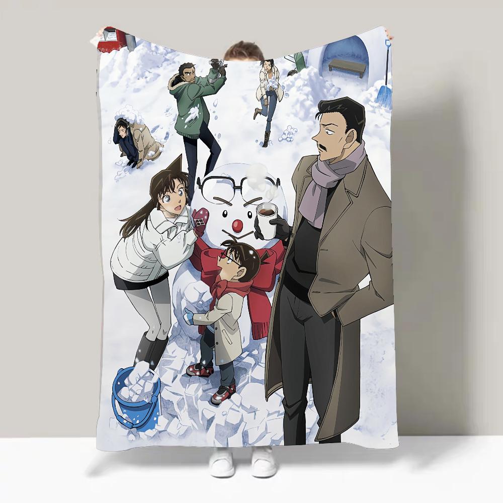 Detective Conan One-eyed Flashback Blanket Design Lightweight For Dorms, Naps, Living Room, Office,Sofa,All-Season