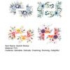 Flower Light Switch Sticker Removable Floral Wall Decal Self-Adhesive Socket Decor for Living Room Bedroom Kitchen