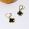New Korean Style Earrings Ear Studs Lucky Four-Leaf Clover Ear Clips INS High-End Feel Ear