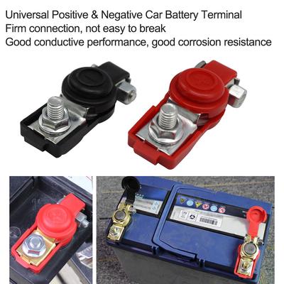Car Battery Terminal Clamp Clip Connector Adjustable Positive Negative