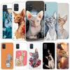 Lavaza Sphynx Sphinx Cat Cover Phone Case For Samsung Galaxy A12 A22 A32 A52 A72 A02S Phone Case Note 20 Ultra 10 S10 Plus A51 A