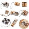 Stressreduzierende Tastatur Cartoon Hund Fidget Spielzeug, 1/2/3/4/9 Tasten Druckknopf für Erwachsene Sensorisches Spielzeug Linderung Mini für Rucksack Handtasche Geldbörse Anhänger