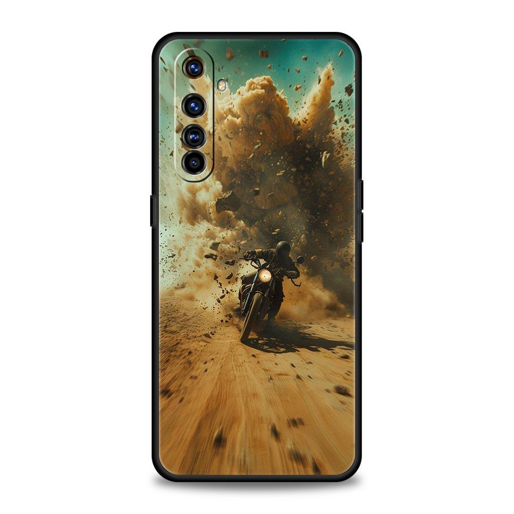 Moto Cross Motorcycle Sports Case For Realme 12 11 10 9 8 5G 7 6 GT5 GT3 GT2 Pro C21 C25 C35 For Realme GT Neo 2 3 3T 5 Cover