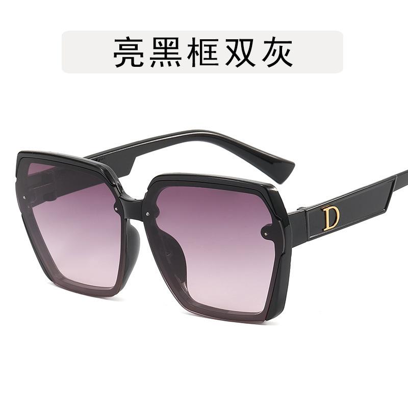 Korean Fashion Style Sun glasses Women Polygon Shape Anti-glare Sunglasses Woman Travelling Holiday Female Sunglass