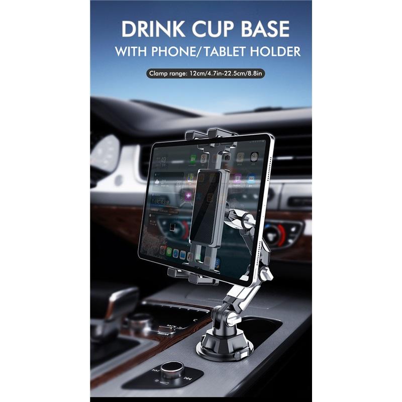 Car Cup Phone Holder Adjustable Car in-car Water Cup Holder Long Joint Position CellPhone Tablet Computer Universal Car Bracket