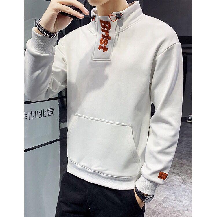 Herrenpullover Winter Plüsch Verdickt Trend Stickerei Spirit Boy Mantel Herren Herbstmantel