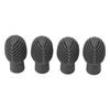 4PCS Drumstick Silent Practice Tip Silicone Stretchable Drum Practice Percussion Tip Grey
