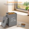 Pet Food Storage Box Metal Large Capacity Dog and Cat Food Storage Sealed Container With Lid and Spoon Dog Food Organizer Barrel