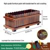 Carbonized Wooden Planter Box