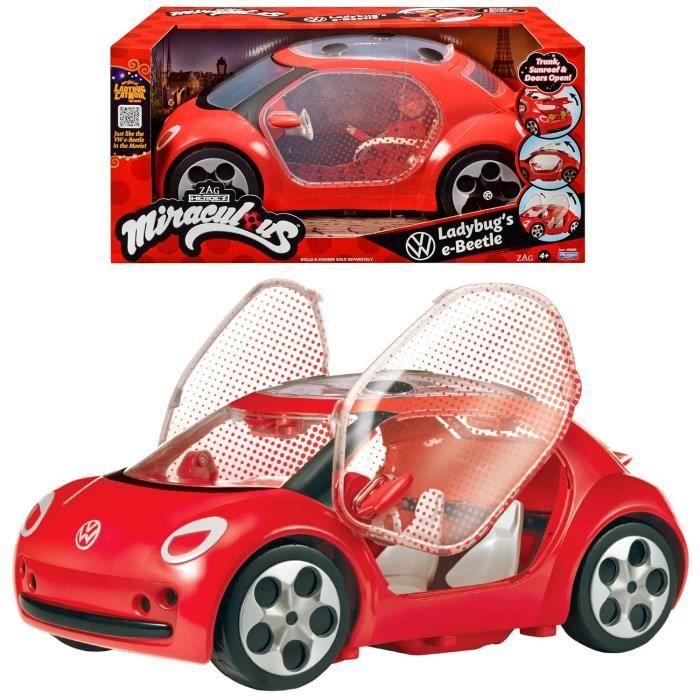 Auto Miraculous Ladybug - Volkswagen e-Beetle di Ladybug - Bandai rosso
