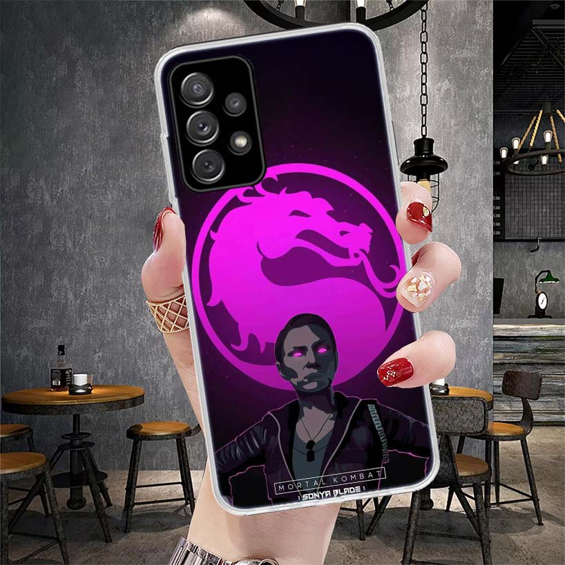 Scorpion Zero Sub Mortal Kombat Měkký kryt na telefon Pro Samsung Galaxy A13 A14 A15 A16 A17 A53 A54 A55 A56 A57 A33 A34 A35 A36 A37 A
