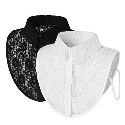Shawl Wrap Decoration Lace Fake Collar DIY Neck Scarf Detachable False Collar Lapel Half Shirt Women Girls