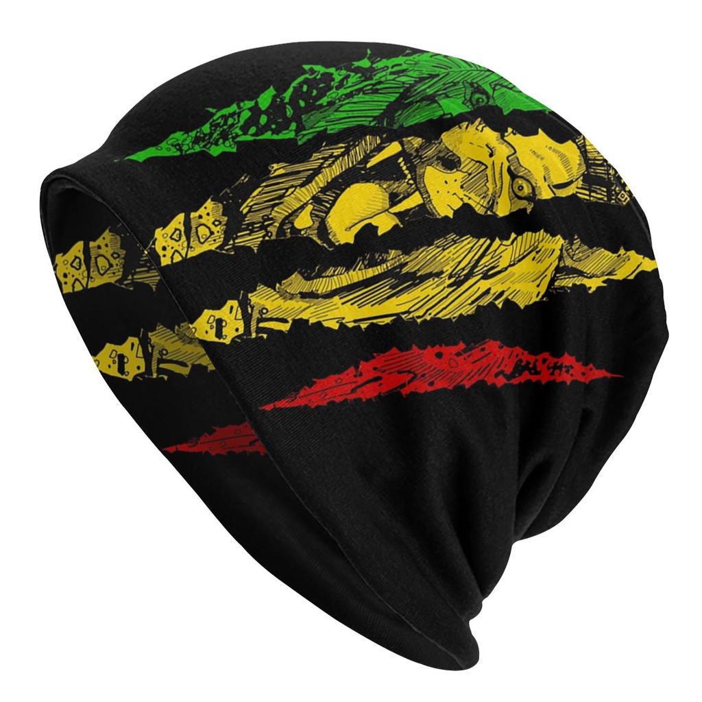 Winter Warm Lion Of Judah Reggae Rastafarian Flag Bonnet Femme Slouchy Beanie Hat Cool Ski Skullies Beanies Caps for Unisex Women