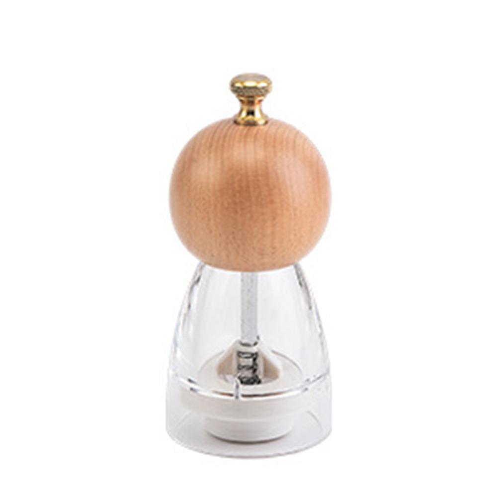 

Creative Sea Salt Jar Household Hand Muller Multifunctional Spice Grinder Seasoning Beech Wood-5in