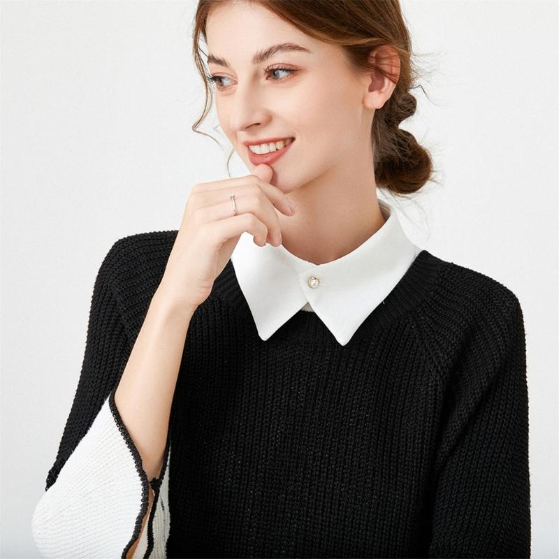 Breathable Lapel Collar Detachable Collar Turn Down Collars Decorative Neckwear for Women Formal Event Styling Accessory