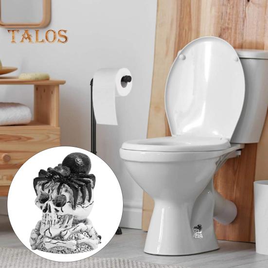1/2Pcs Toilet Bolt Cover Decoration Easy Installation Skull Shape Design Hide Ugly Bolts Toilet Screw Cover