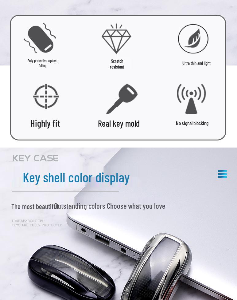 Tesla Model X Schlüsselhülle: 2-in-1 Schutzhülle für SUV-Schlüssel