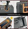 Hand-Crank Solar Emergency Radio with Lighting Function