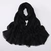 Versatile Solid Bamboo Yarn Scarf Soft Comfortable Autumn Winter Head Wrap For Women