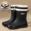 Four Seasons Rain Shoes Women'S New Waterproof Platform Rain Boots Work Non-Slip Rubber Shoes Women'S Adult Beautiful Water Shoes