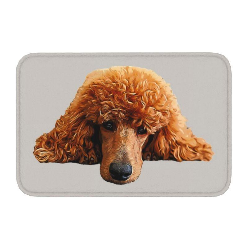 Starry Night Poodle Entrance Door Mat Anti-Slip Kitchen Bathroom Cute Pet Puppy Floor Bedroom Home Decor Rug Entrance Carpet Rug