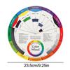 1Pcs 12 Color Paper Card Tattoo Color Wheel Circle Chromatic Eyebrow Tattoos Design Nails Professional Pigment Makeup Supplies
