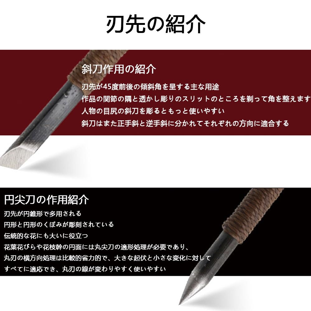 Set of 11 Tungsten Carving Seal Carving Thread Sharp Stone Carving and Leather Case Knives, Knives, Spools, Knives,