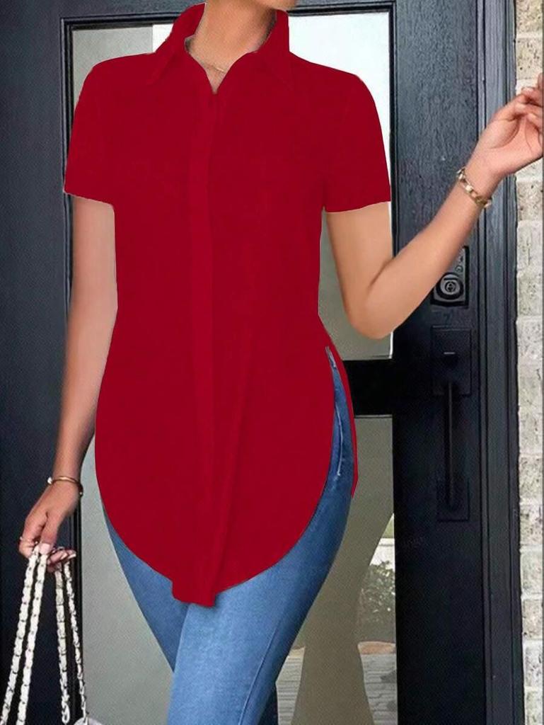 2026 Summer Fashion Women's Polo Collar Blouse