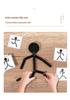 Educational Matchstick Figure Movement Game - Versatile Wooden Toy for Children's Learning and Play