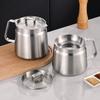304 Stainless Steel Oil Storage Pot with Strainer