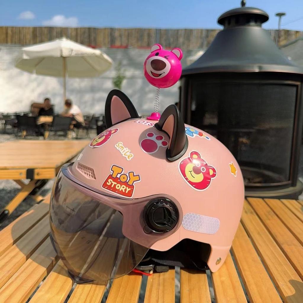 Adult Electric Bike Motorcycle Helmet for Men and Women Universal Anti-falling Counter Hat for Women In Summer Sun Protection Semi-helmet