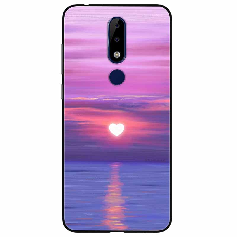 For Nokia 5.1 Plus Case Soft Silicone Cartoon Fashion TPU Phone Cases for Nokia X5 Cover 5.1Plus Cute for NokiaX5 Protective