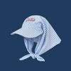 Pañuelo con Correa Coreano Gorra para Mujer Primavera y Verano Parasol Protección Solar Cuadros Hip Hop Pastoral Triangular Headwear Visera