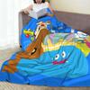 D-Dragon Quest Slime Blanket  Super Warm Comfortable Plush Throw Blanket For Girls Boys Bedroom Flannel Bedspread Bed Cover