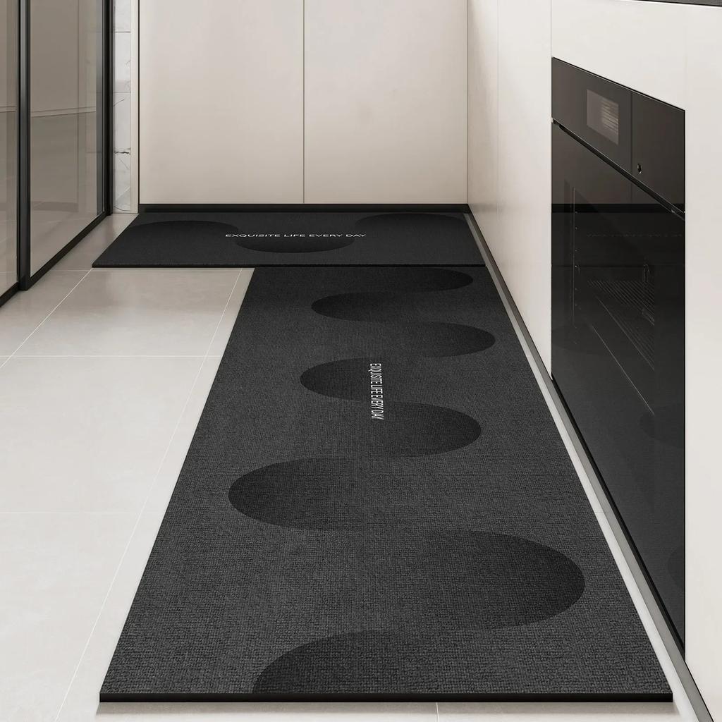 Rug for Kitchen Waterproof Floor Mat Long Carpet Pvc Leather Non-slip Oil-proof Foot Mats Minimalist Home Decoration Rugs