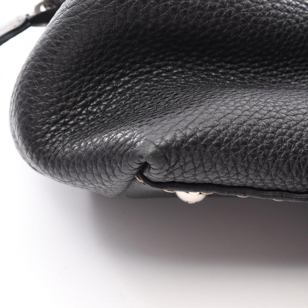 Used FENDI Selleria Doctor's Bag Handbag leather Black Used Women