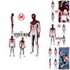 Spider-man Ps5 Miles Morales T.r.a.c.k. Costume da Cosplay Bianco per Adulti